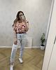 spodnie materiałowe damskie Damskie Spodnie Jeansowe z Przetarciami, Mom Jeans, Dziurawe jeansy 2