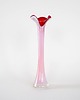 wazony Wazon różowy, szkło Murano, włoski design, lata 70, produkcja: Włochy 1