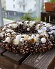 wianki bożonarodzeniowe Świąteczny wianek srebrno-biały naturalny 4