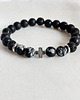 biżuteria męska Bransoletka męska Obsydian i Lawa 2