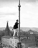 fotografia Plakat Vintage Prostokąt - Człowiek Mucha Feliks Nazarewicz 2