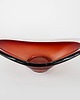 patery i talerze Patera rubinowa, szkło Murano, włoski design, lata 60, produkcja: Włochy 4