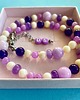 chokery Naszyjnik purple 1