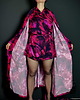 sukienki maxi damskie Jedwabiste KIMONO/SUKIENKA kopertowa autorski print AURORA 100% WISKOZA PREMIUM 7