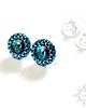 kolczyki swarovski Bermuda blue,kolczyki z kryształami Swarovskiego 1