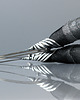 kolczyki wire wrapping Awangardowe kolczyki koła grafitowe 3