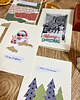 kartki scrapbooking Retro, kolażowe kartki świąteczne - zestaw 6 szt 3