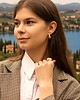 kolczyki pozłacane Satynowane kolczyki pozłacane Seta 4