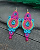 kolczyki soutache Kolczyki sutasz kolorowe letnie długie energetyczne Margo 1