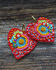 kolczyki soutache Kolekcja Frida - kolczyki kolorowe serca 3