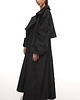 płaszcze damskie Płaszcz typu trencz maxi oversize czarny 6