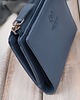 portfele damskie Portfel damski skórzany mały błękitny w orientacji poziomej z RFID SL-06-CB 3