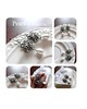 kolczyki wire wrapping Kolczyki srebrne Snowdrop 5