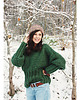 swetry damskie  Zielony sweter handmade moher z wełną 5