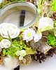 wianki Drobny współczesny świecznik biały 61% naturalny 1