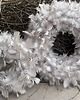 wianki wielkanocne Wianek wielkanocny szare piórka 5