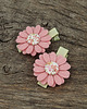 ozdoby do włosów dla dzieci Spinki do włosów różowe kwiatki Adele 6