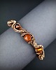 bransoletki wire wrapping Bransoleta mankietowa z agatem bursztynem i cytrynem - Zamówienie specjalne 6