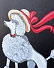 grafiki i ilustracje Obrazek Pudel, Czerwień i Czerń (ręcznie malowany) 2
