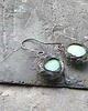 kolczyki wire wrapping Świetlista mleczna zieleń - kolczyki 3