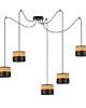 lampy wiszące Lampa wisząca pająk do salonu z kloszami WAIKIKI W5 DUAL 2