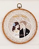 Ślub - inne Personalizowana pamiątka ślubna/rocznicowa, haft w oprawie vintage 5