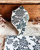 stemple Pieczątka z polnym kwiatem do scrapbookingu, stempel w stylu art nouveau 1