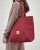 torby na ramię Zamszowa duża torba shopper Czerwona 3