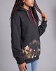 bluza z kapturem damska Bluza oversize Satja Auri Lili gruba z kwiatową kieszenią rozmiar M 4