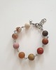 bransoletki z kamieni naturalnych Bransoletka FANABERIA kulki, jaspis, opal różowy, howlit, rodonit 1