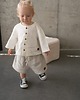 bluzki dla chłopców Koszula lniana oversize off white 1