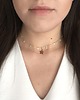 chokery Srebrny pozłacany choker z gwiazdką i cyrkoniami 1