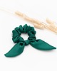 gumki do włosów Scrunchie/frotka Satyna szmaragd 2