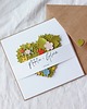 kartki scrapbooking Kwiatowe serce. Kartka ślubna 1