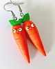 kolczyki z masy plastycznej Śmieszne Kolczyki Marchewki 3