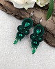 kolczyki soutache Anya kolczyki sutasz romantyczne małe lekkie zielone 2