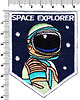 naszywki na ubrania Naszywka termoprzylepna Space Explorer 2