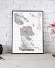 plakaty San Francisco mapa plakat  50x70 cm / A3 / A4 3