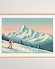 plakaty PLAKAT GÓRY narty SKI zimowy grafika 2