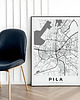 plakaty Plakat Mapa Piła 2