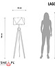 lampy podłogowe Lampa podłogowa LED na trzech nogach LAGOS tripod trójnóg 1