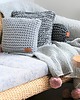 poduszki plecione Prostokątna poszewka bawełniana handmade 4