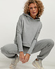 spodnie dresowe damskie Spodnie dresowe jogger T384, jasnoszare 2