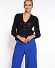swetry damskie  Rozpinany sweter - SWE267 czarny MKM 1