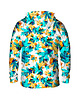 bluza z kapturem damska Damska Bluza z kapturem Cyan Leaves 1