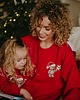 bluza bez kaptura damska Bluza oversize Santa Teddy dla mamy i taty 4