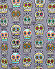 bluza z kapturem damska Bluza rozpinana "Meksykańskie czaszki" unisex 1