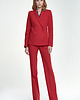 marynarki damskie Dwurzędowy żakiet z20 - czerwony 1