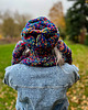 czapki damskie Czapka nieugniatająca włosów THIS IS IT MERINO 50% ,,Pokojowe granaty" 1
