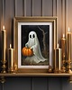 grafiki i ilustracje PLAKAT dekoracja Halloween duch dyniami 2